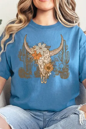 Desert Leopard Skull Short Sleeve Relaxed Fit T-Shirt