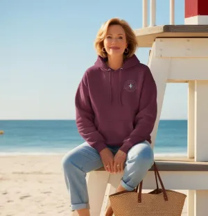 Embroidered Logo Hoodie - Burgundy