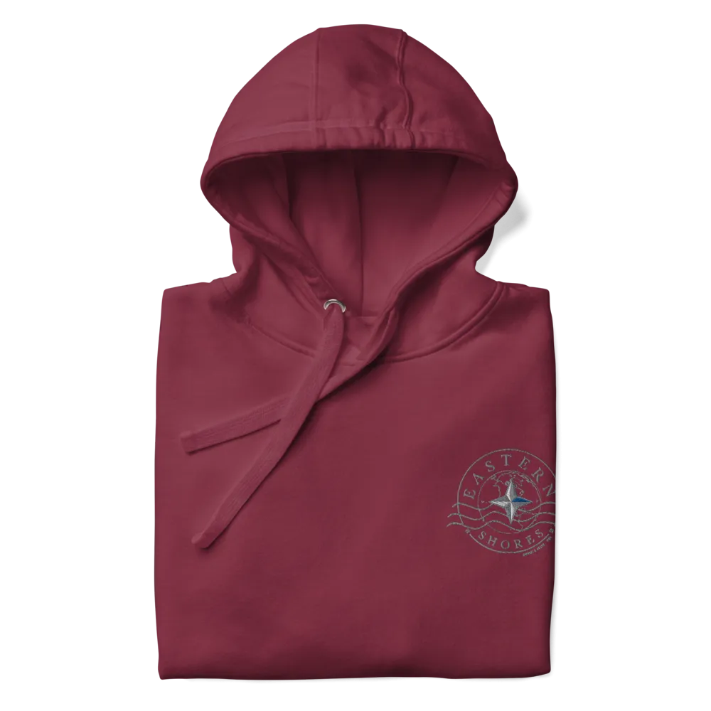 Embroidered Logo Hoodie - Burgundy