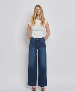 Flying Monkey High Rise Wide Trouser Jeans