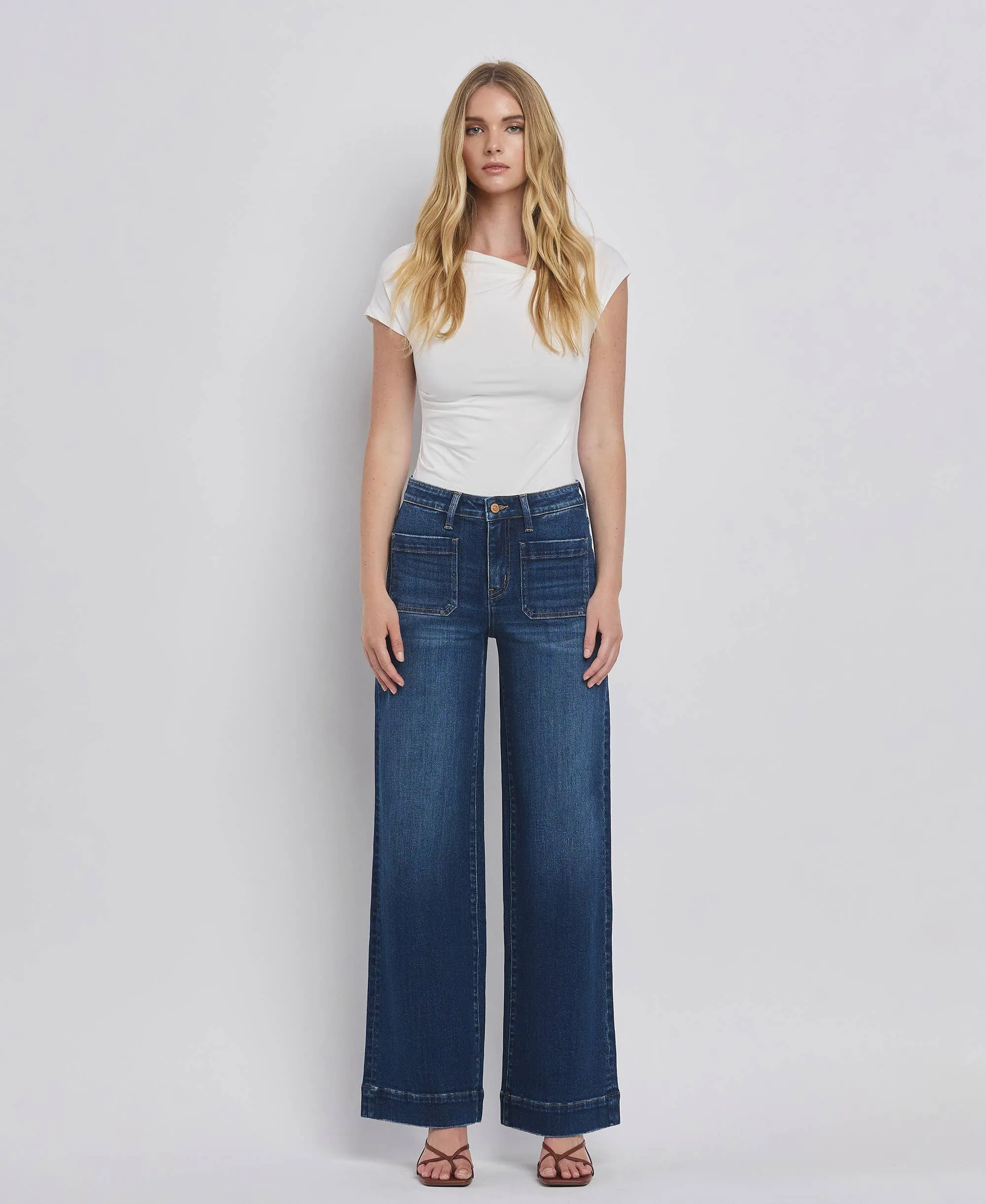 Flying Monkey High Rise Wide Trouser Jeans