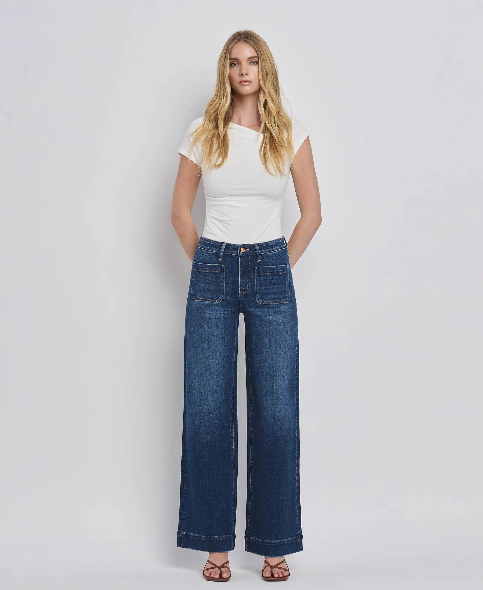 Flying Monkey High Rise Wide Trouser Jeans