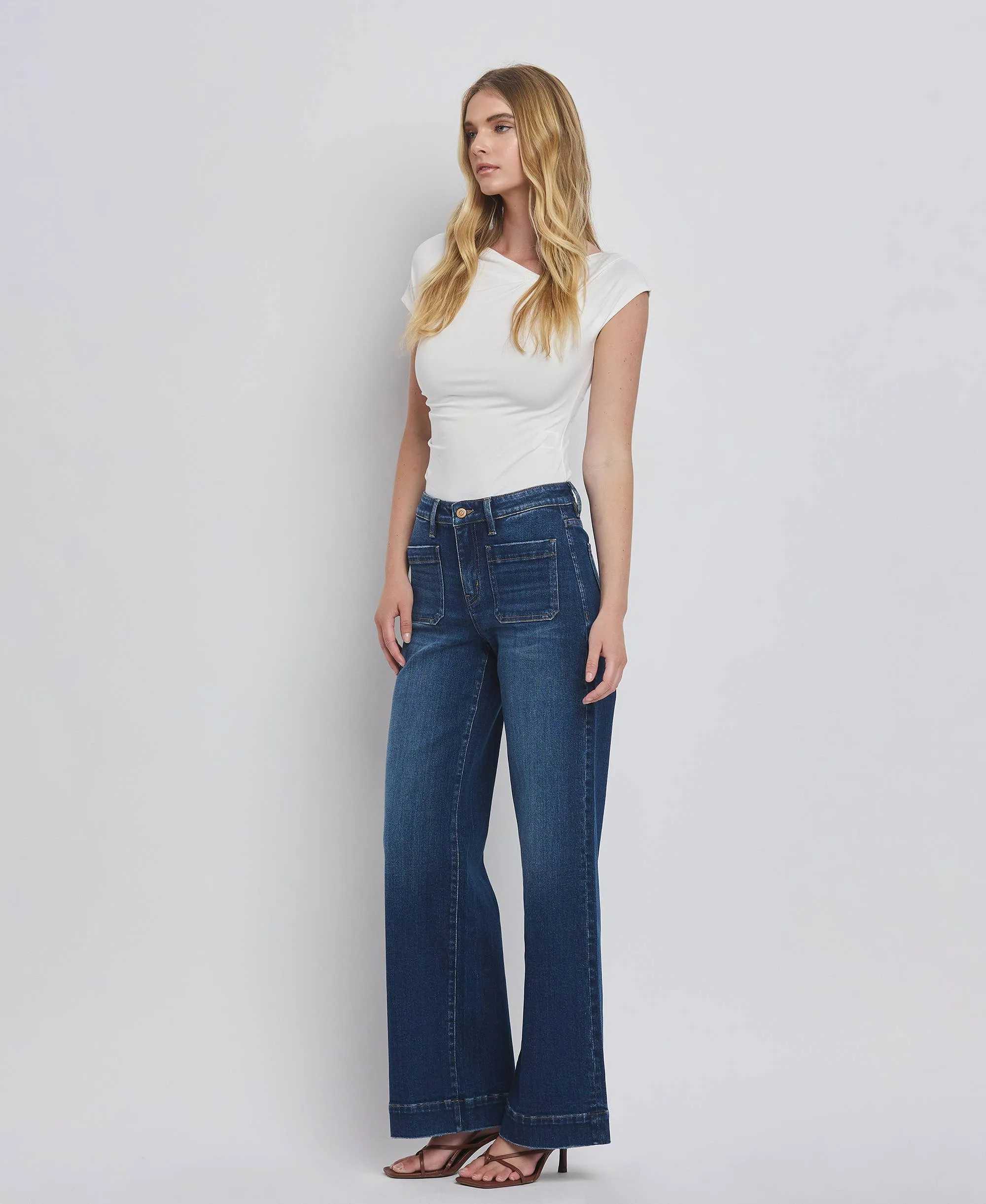 Flying Monkey High Rise Wide Trouser Jeans