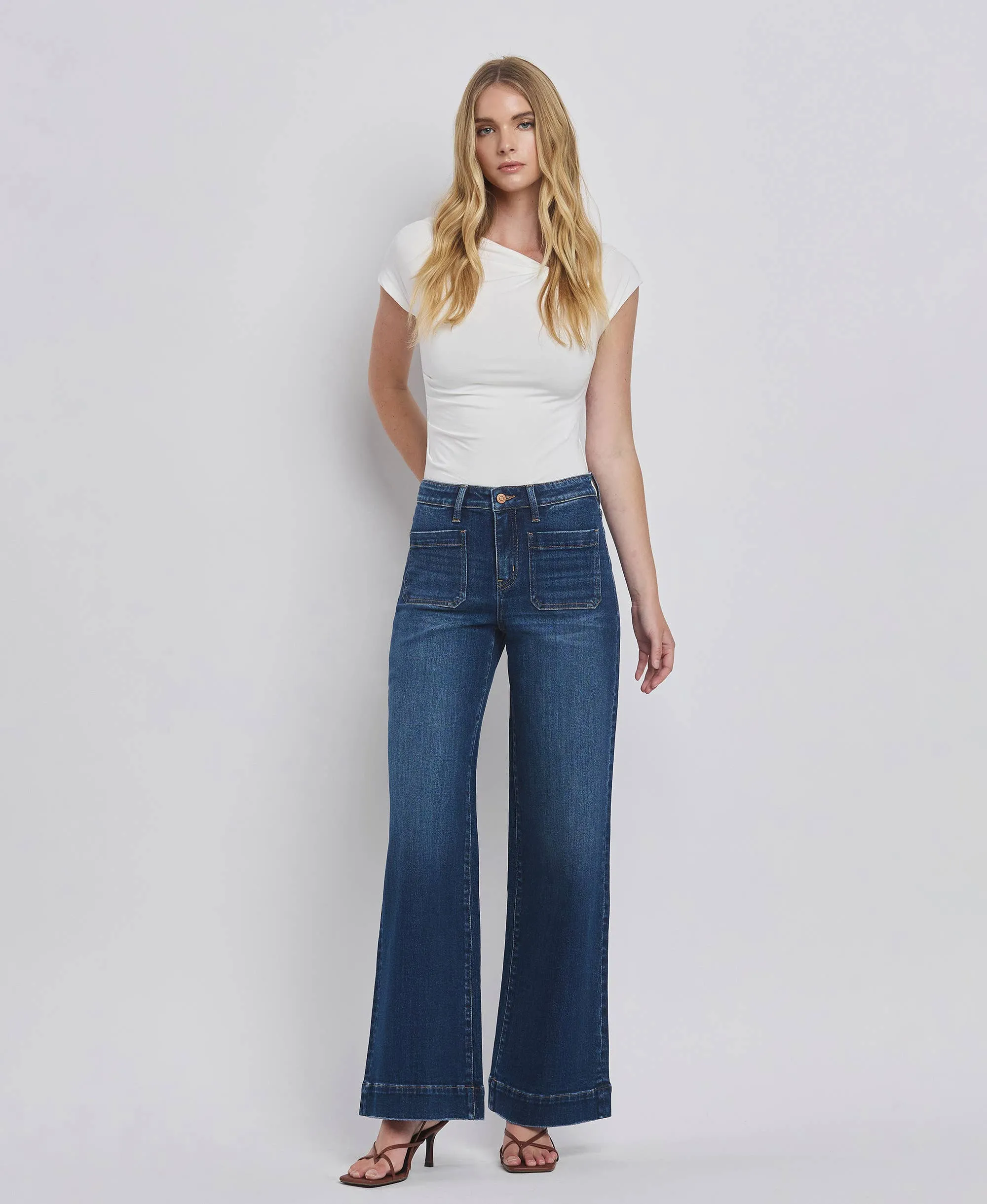 Flying Monkey High Rise Wide Trouser Jeans