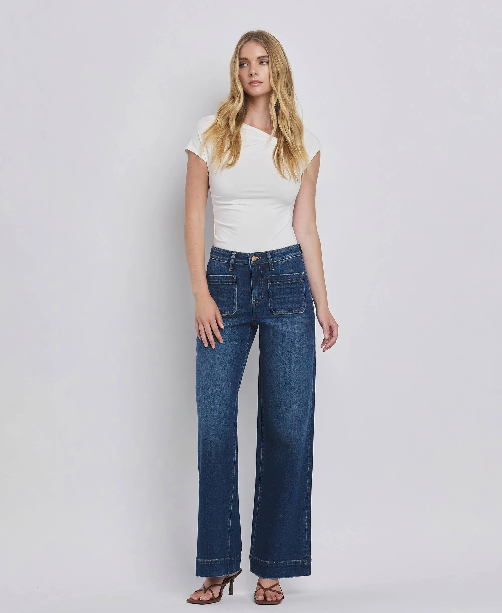 Flying Monkey High Rise Wide Trouser Jeans