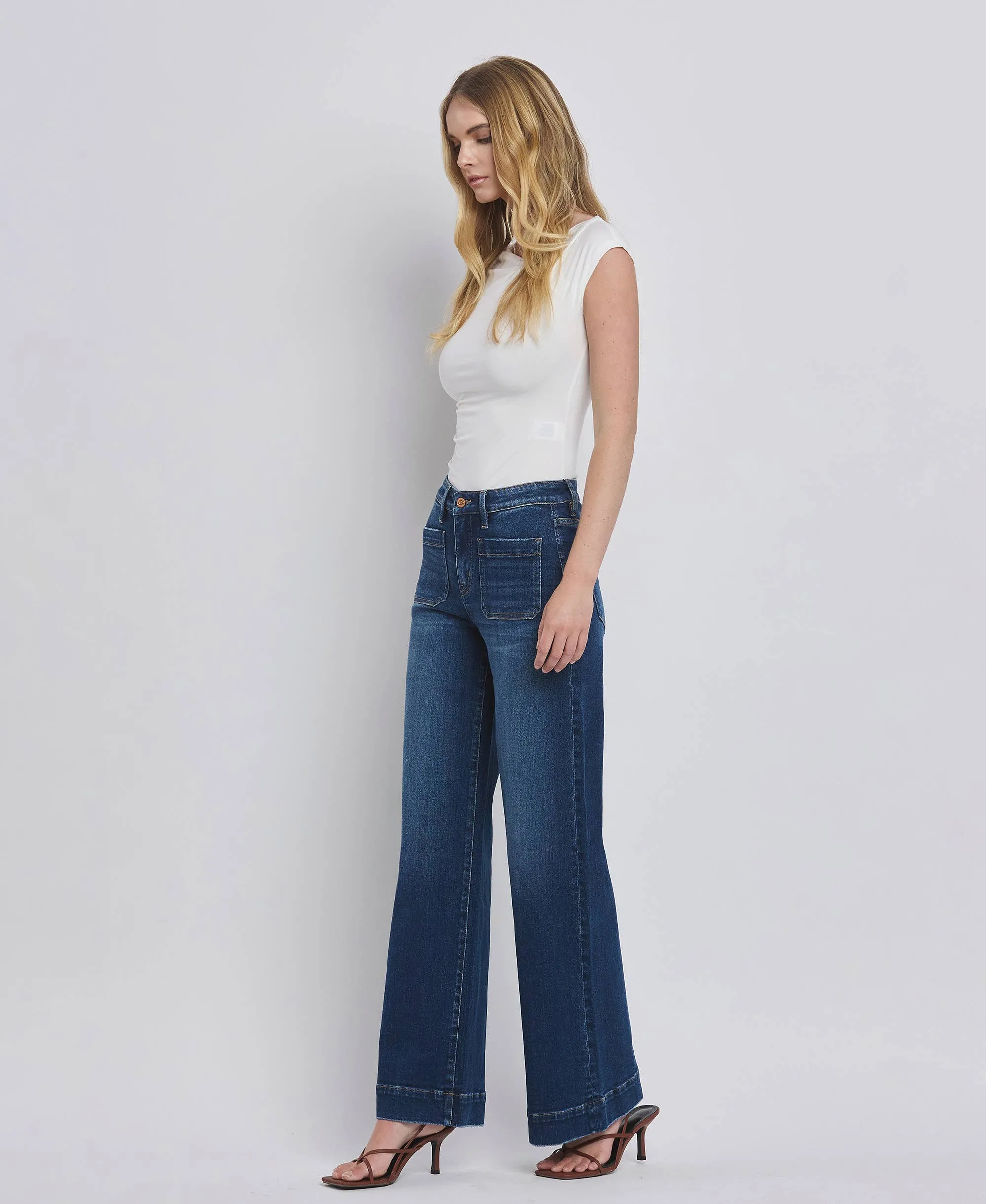 Flying Monkey High Rise Wide Trouser Jeans
