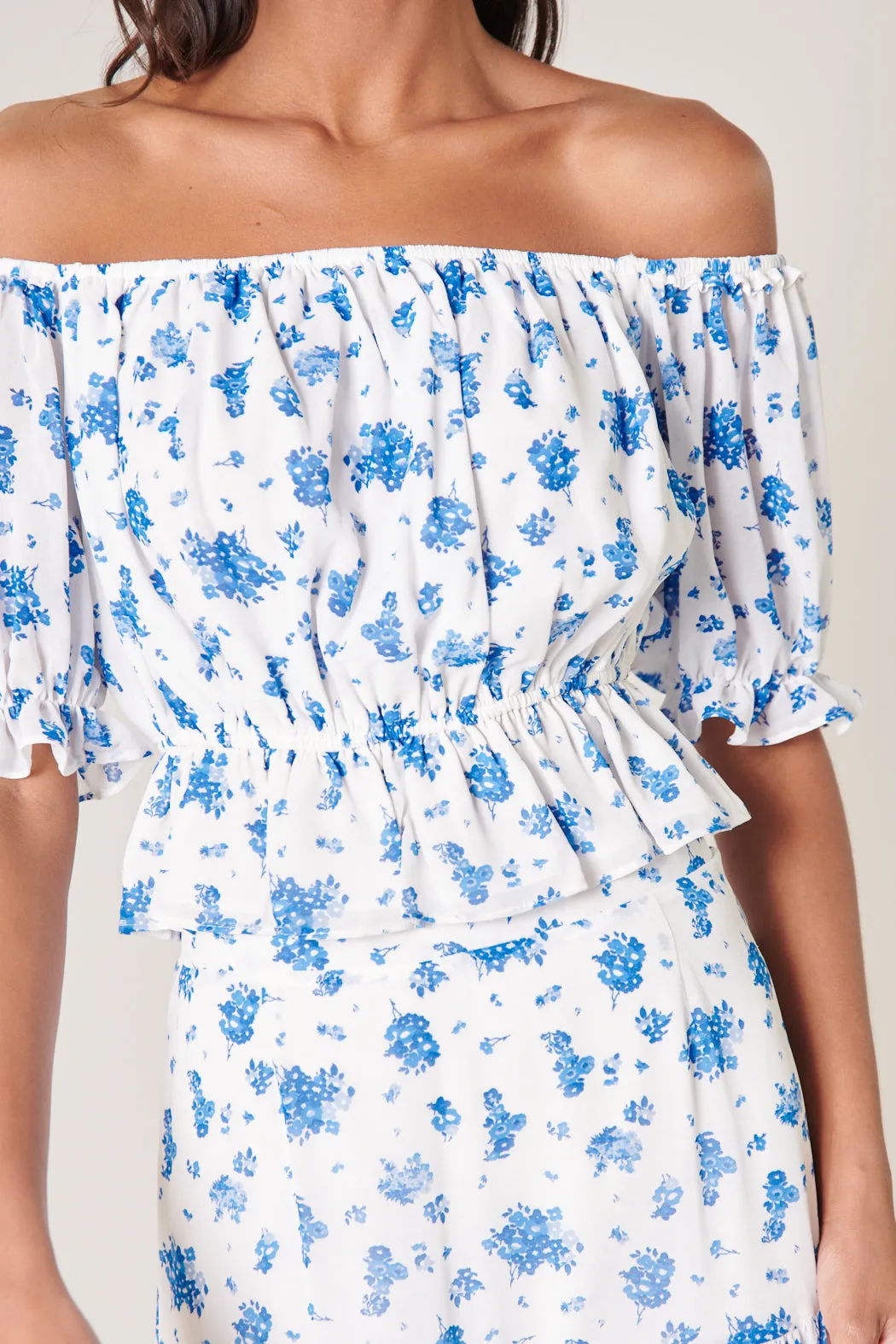 Fond of You Edith Off the Shoulder Ruffle Top