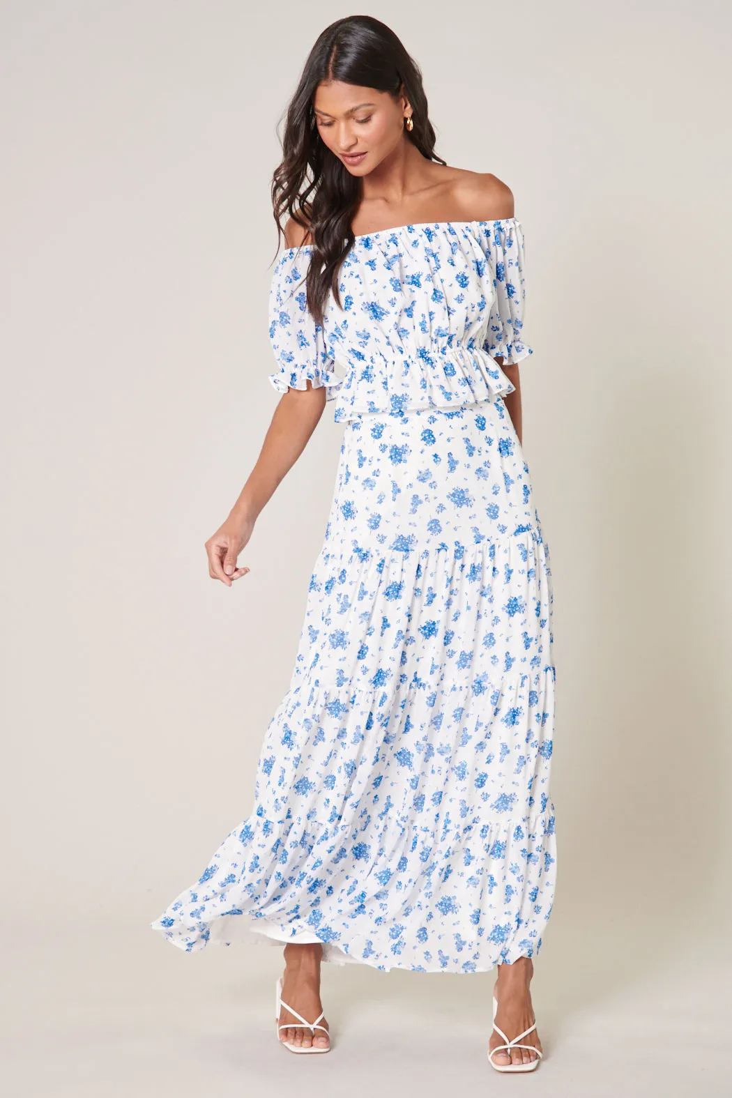 Fond of You Edith Off the Shoulder Ruffle Top