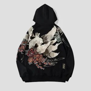 Fox Embroidered Hoodie - AXIS19