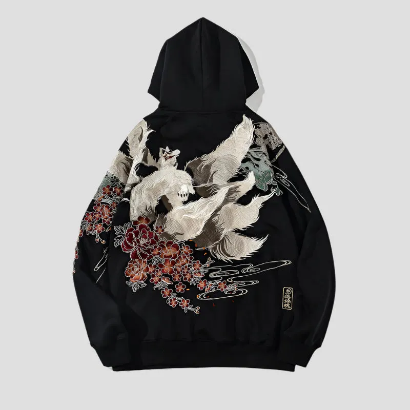 Fox Embroidered Hoodie - AXIS19