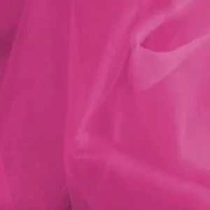 Fuchsia 60"Wide 100% Polyester Soft Light Weight, Sheer Crystal Organza Fabric. Sold By The Yard