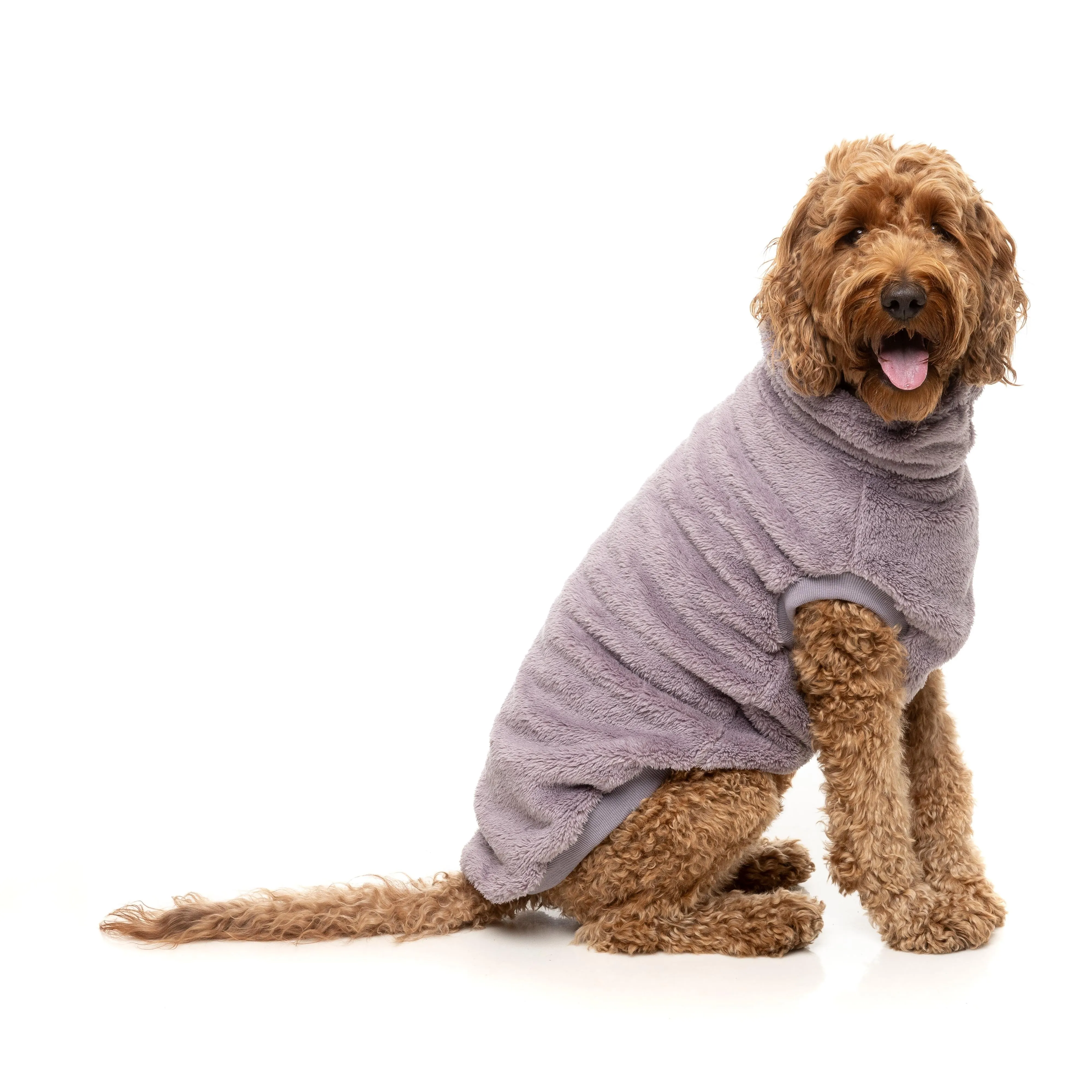 FuzzYard Dog Apparel Turtle Teddy 25 Sweater Lavender Size 1