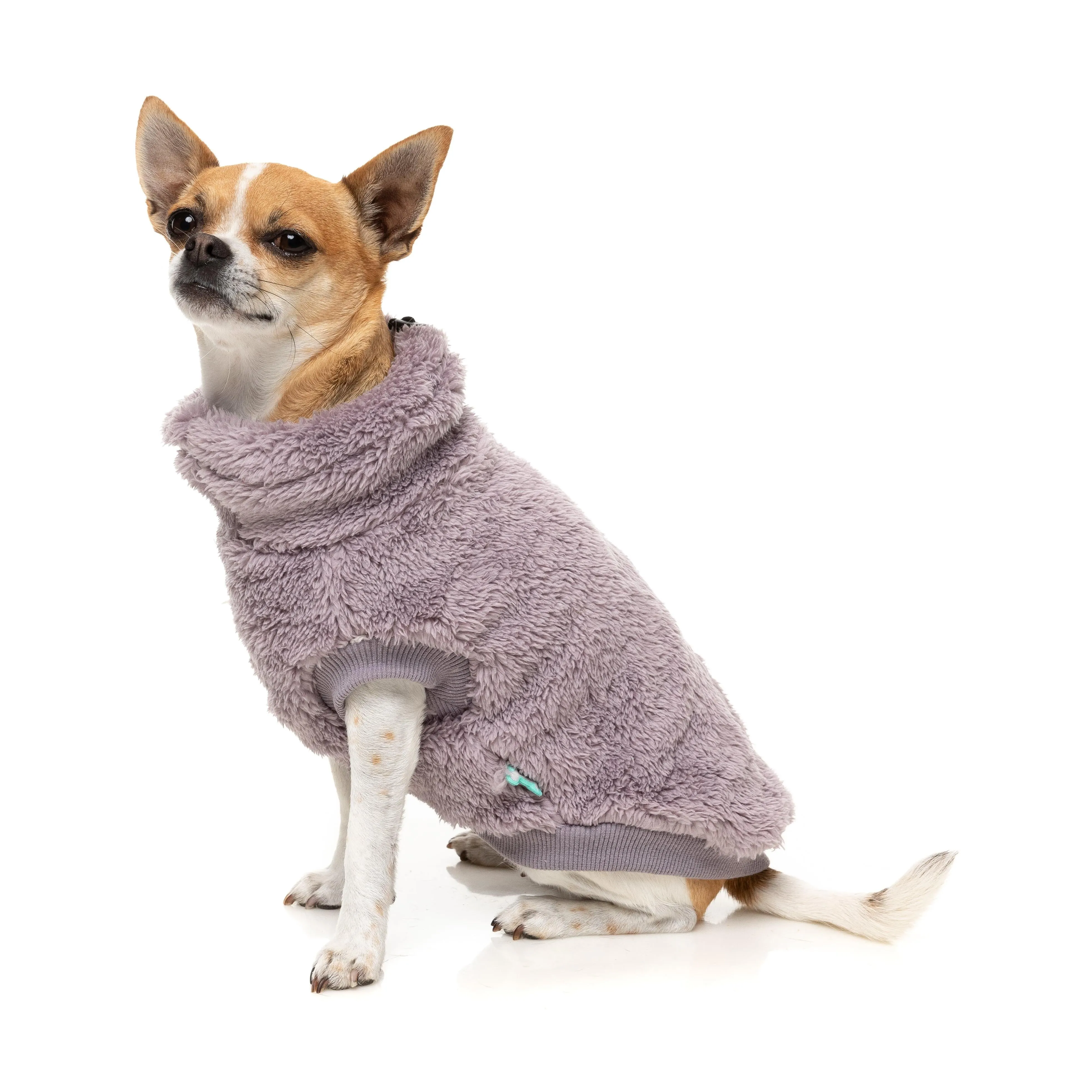 FuzzYard Dog Apparel Turtle Teddy 25 Sweater Lavender Size 1