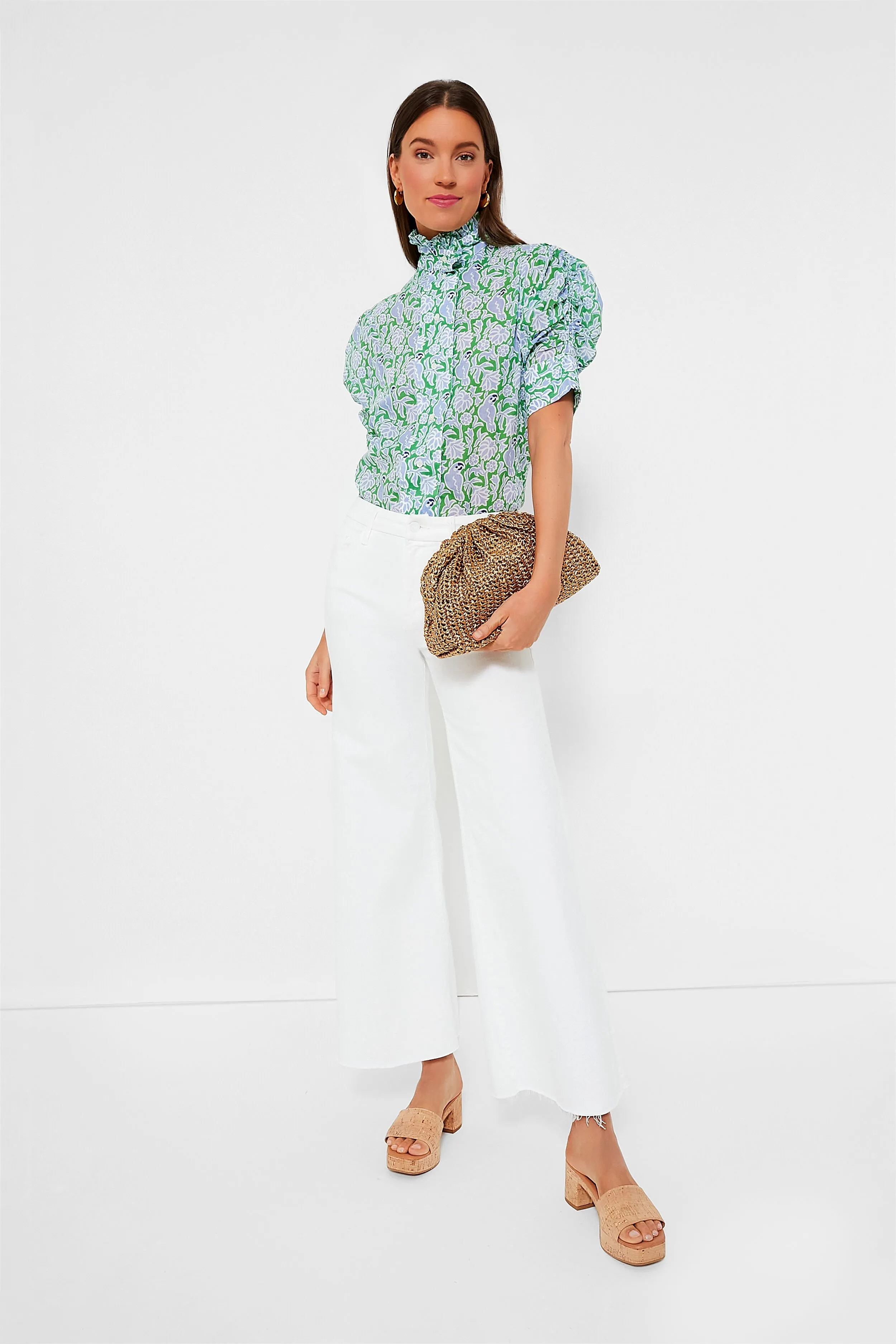 Green and Blue Vita Blouse