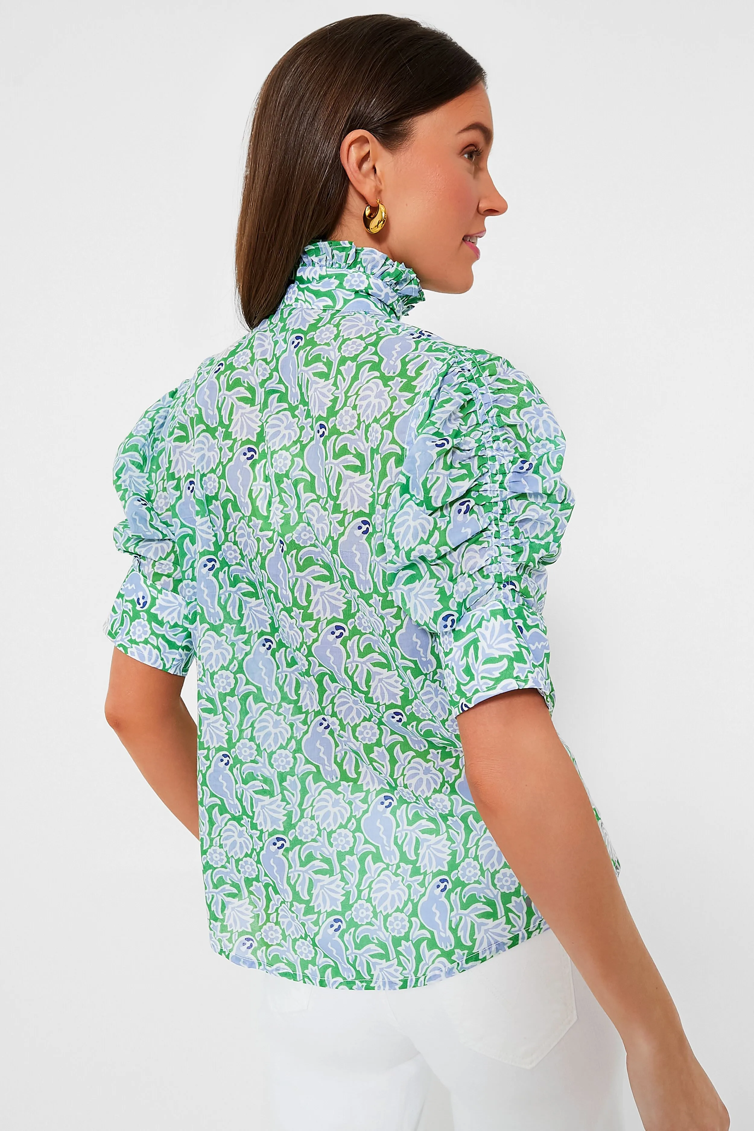Green and Blue Vita Blouse