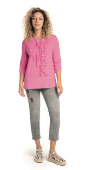 Grey Rhinestone Jeans - Doris Streich