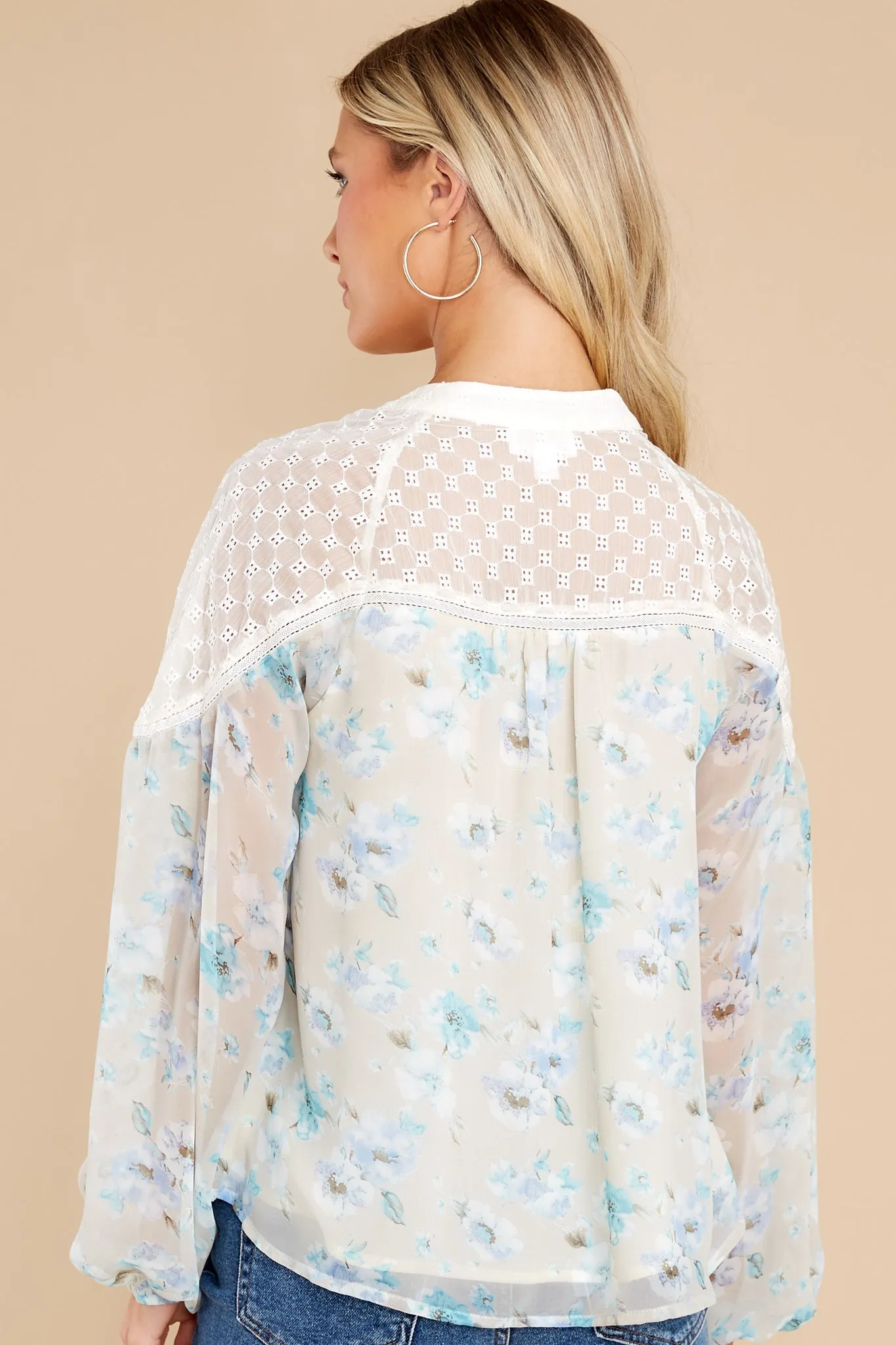 Gwyneth Watercolor Floral Blouse