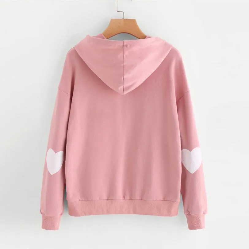 Heart Sleeved Hoodie