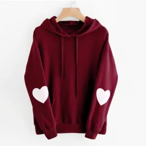 Heart Sleeved Hoodie