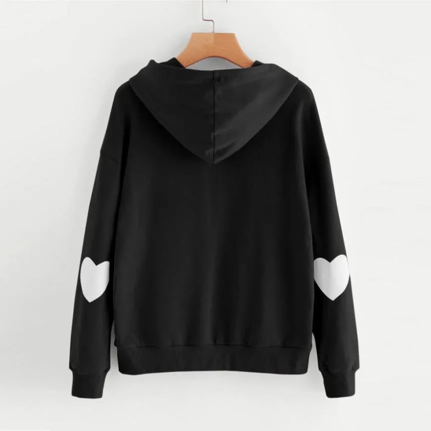 Heart Sleeved Hoodie