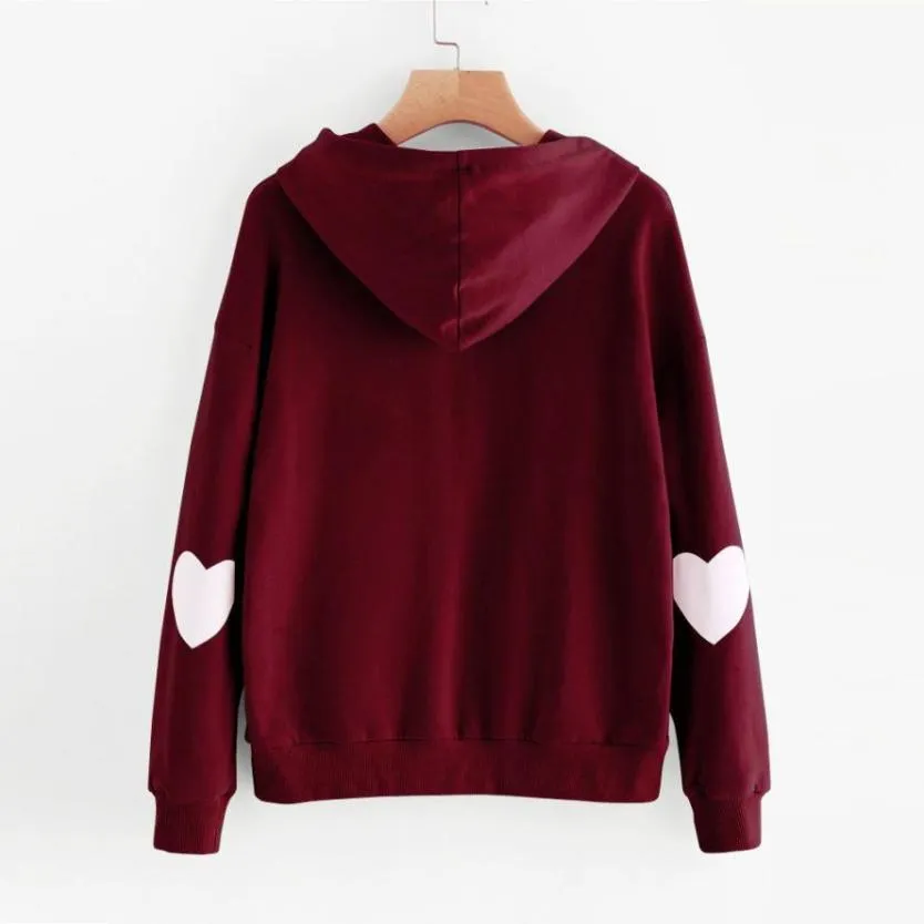 Heart Sleeved Hoodie