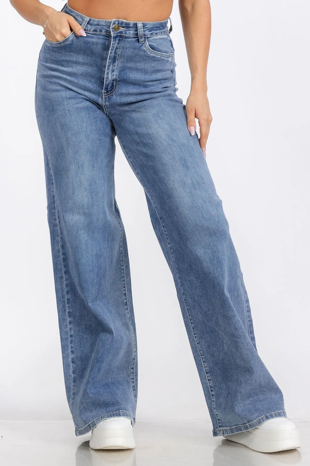 High Waist Wide Leg Jean