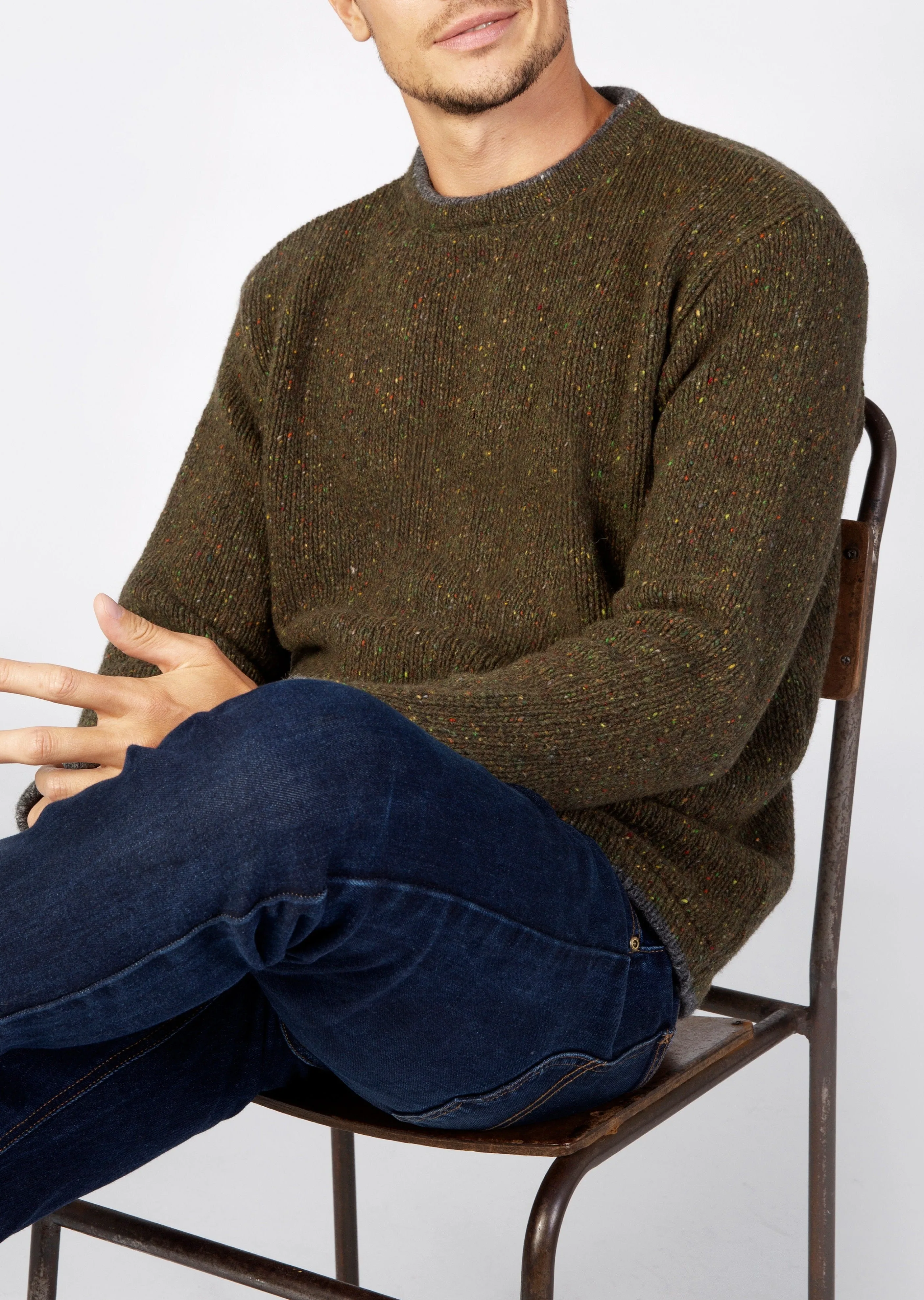 IrelandsEye Men's Roundstone Sweater | Loden