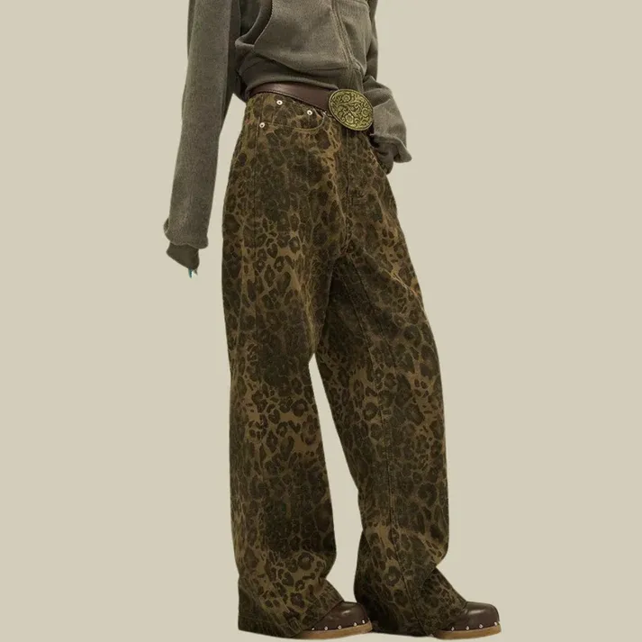 Isabelle – Jeans Met Luipaardprint, Een Trendy Must-Have