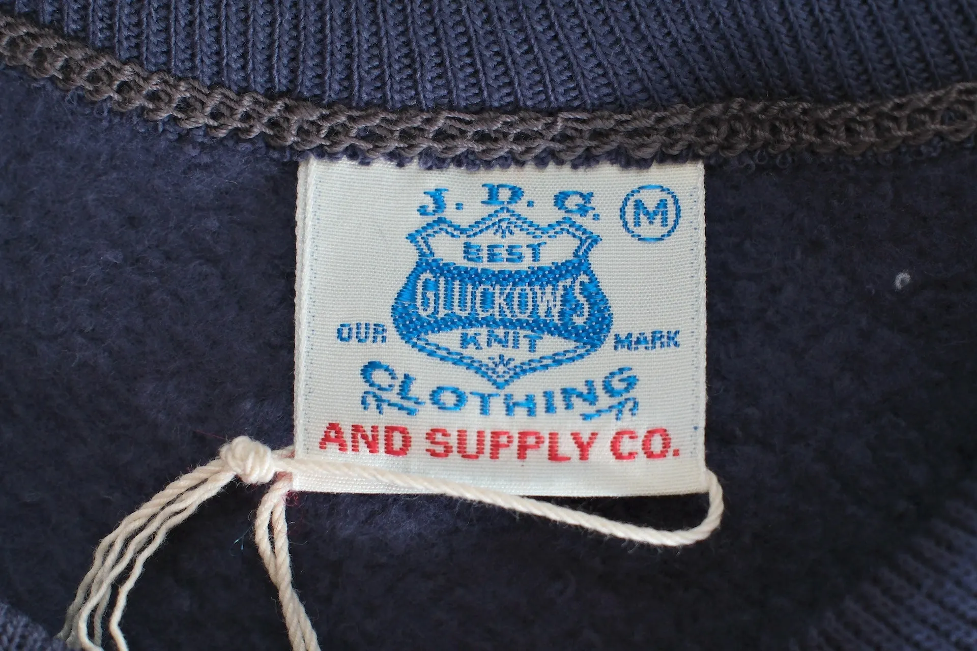 John Gluckow X Warehouse Co. 10oz Loopwheeled Classic Sweatshirt (Navy)