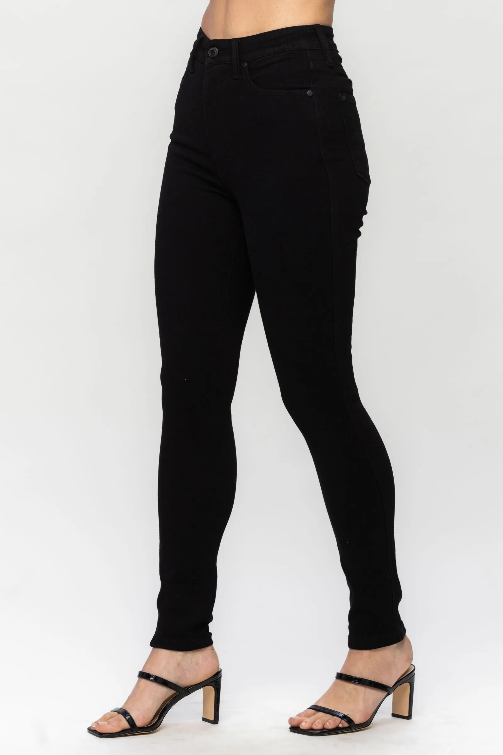 Judy Blue Black High Waist Tummy Control Classic Skinny