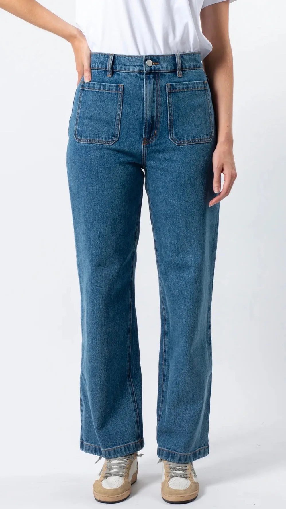 Kendall Full Length Jean Deep Blue
