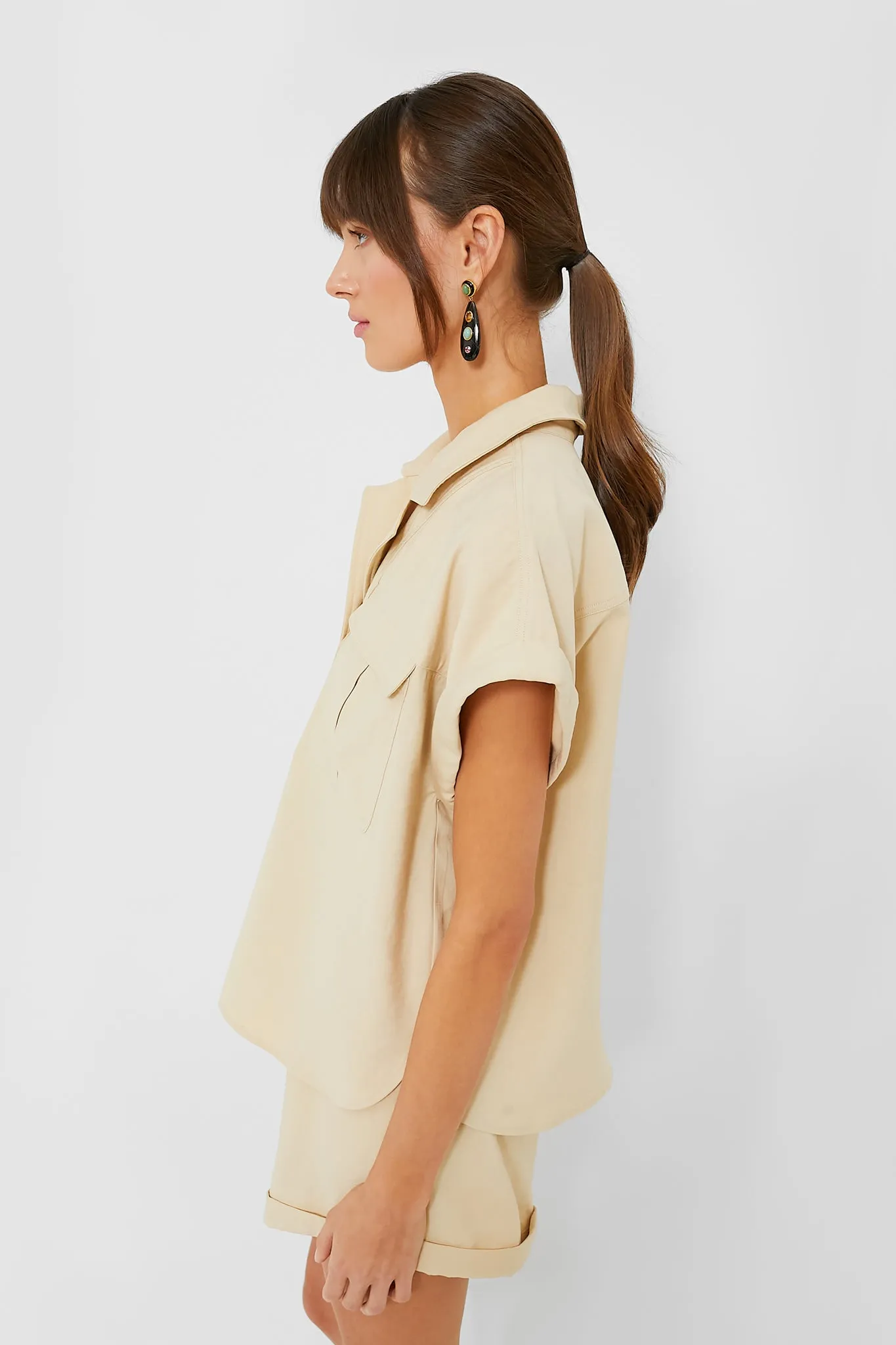 Khaki Scottie Shirt
