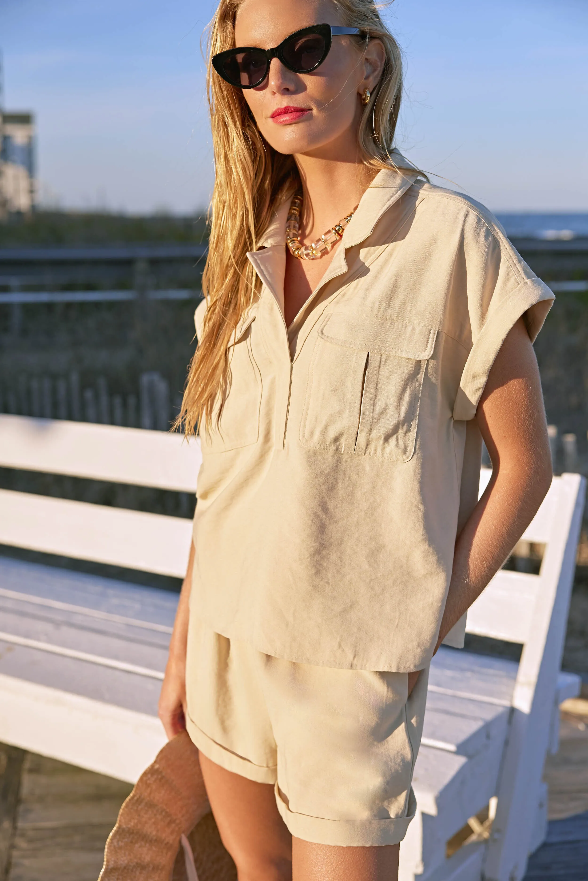 Khaki Scottie Shirt