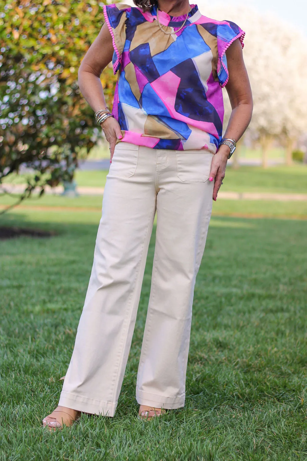 Luna High Rise Wide Leg Jean(Two Colors)