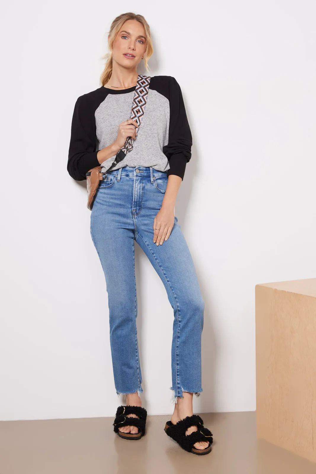 Mandy Cozy Varsity Top