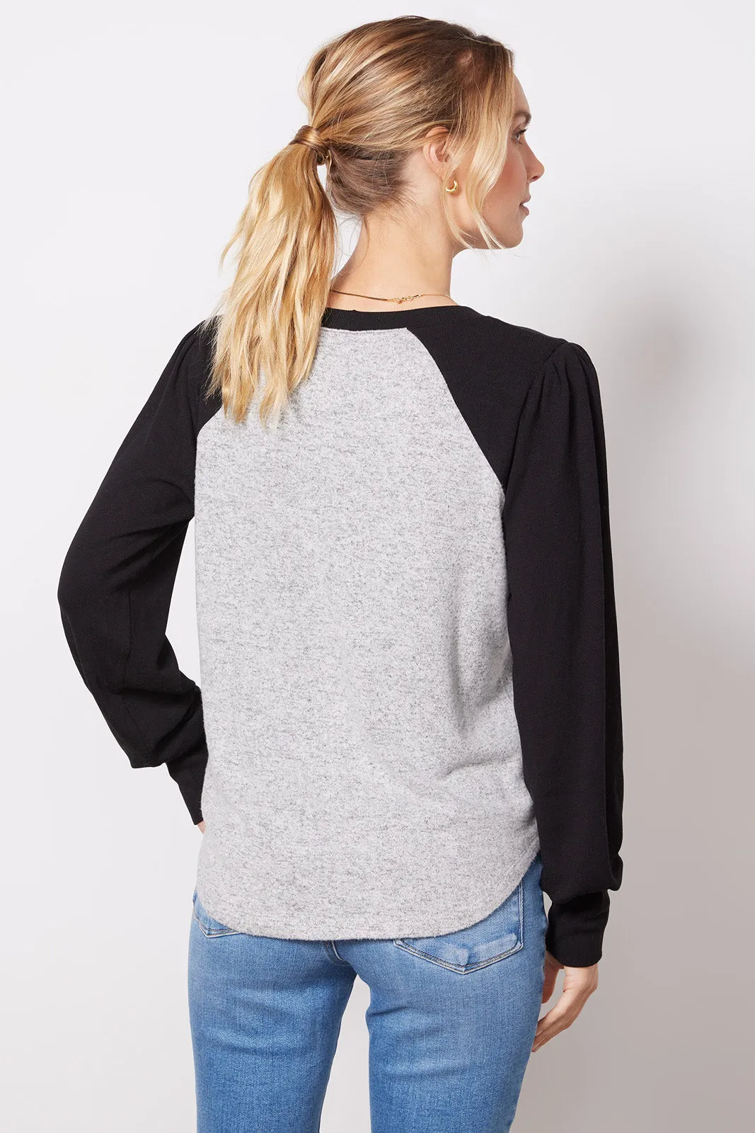 Mandy Cozy Varsity Top