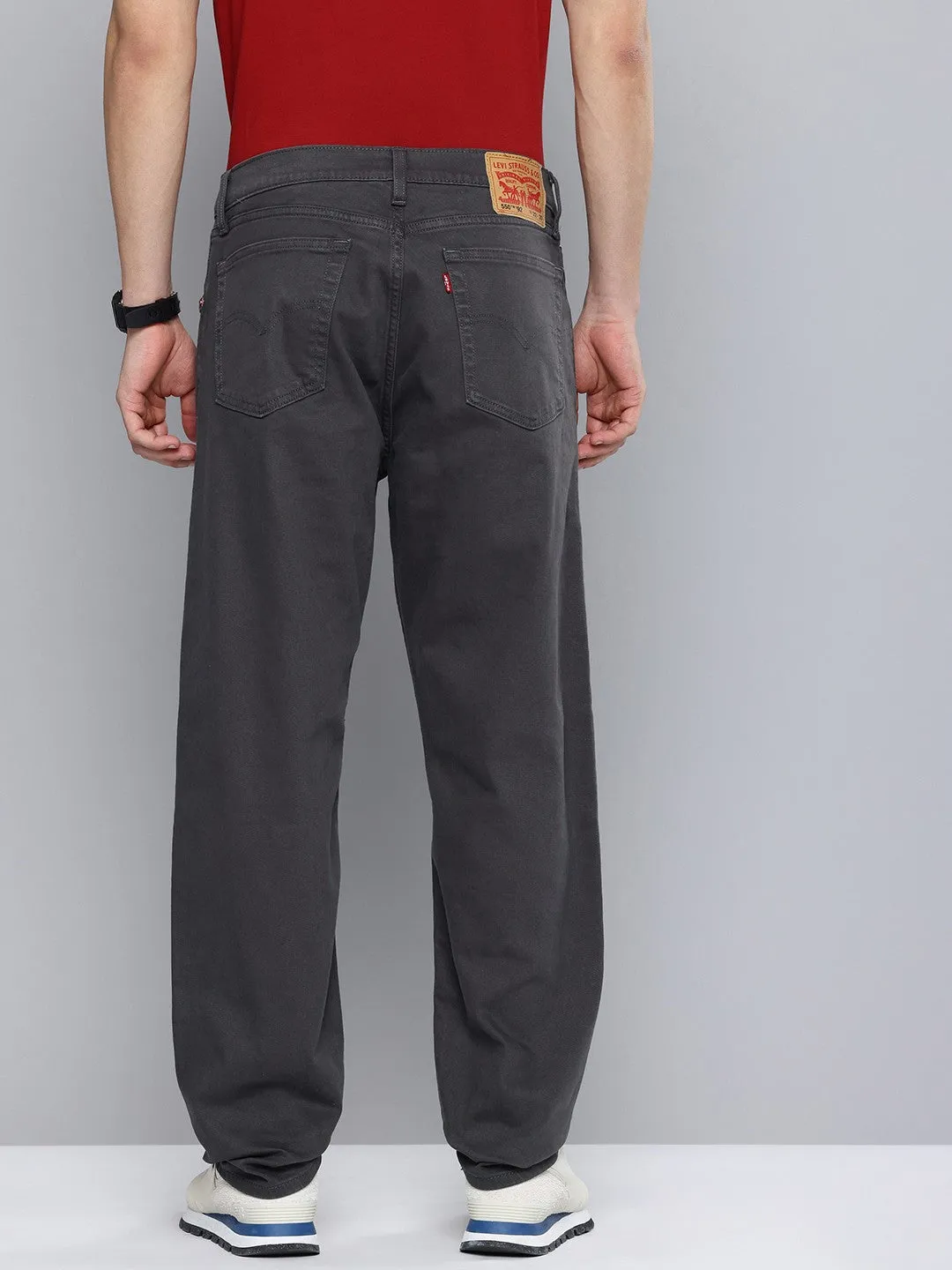 Men's 550'92 Grey Relaxed Fit Mid Rise Jeans
