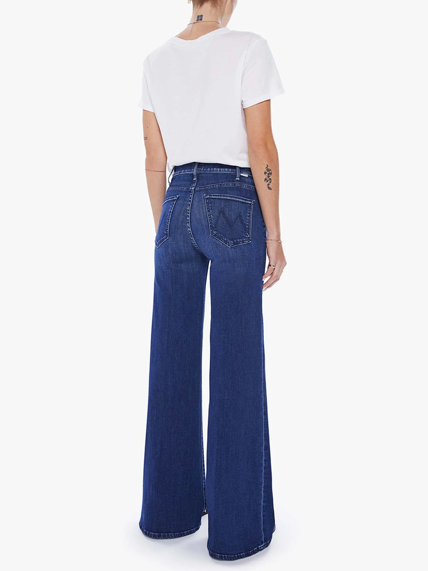 Mother The Hustler Roller Sneak Jeans