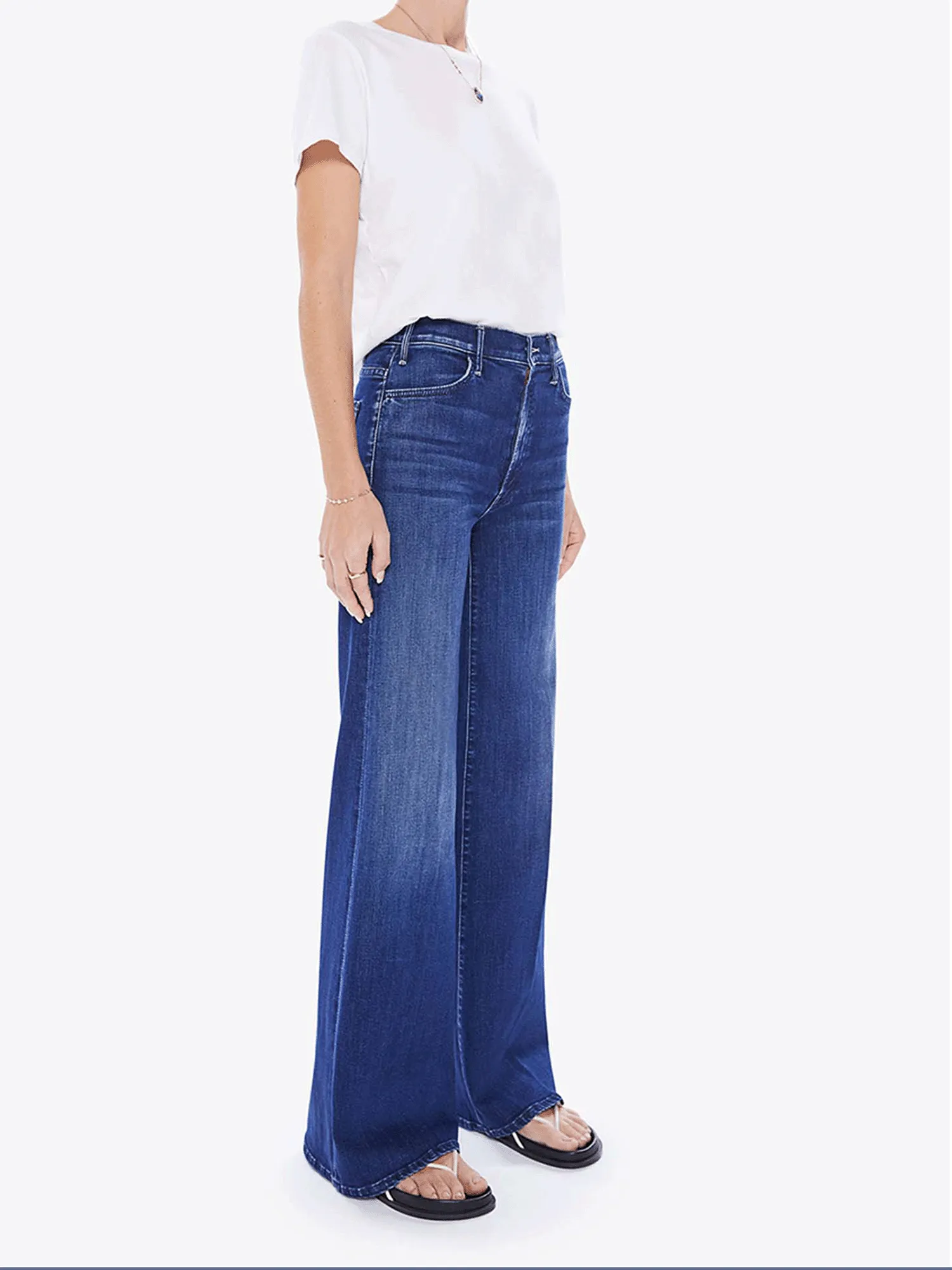 Mother The Hustler Roller Sneak Jeans