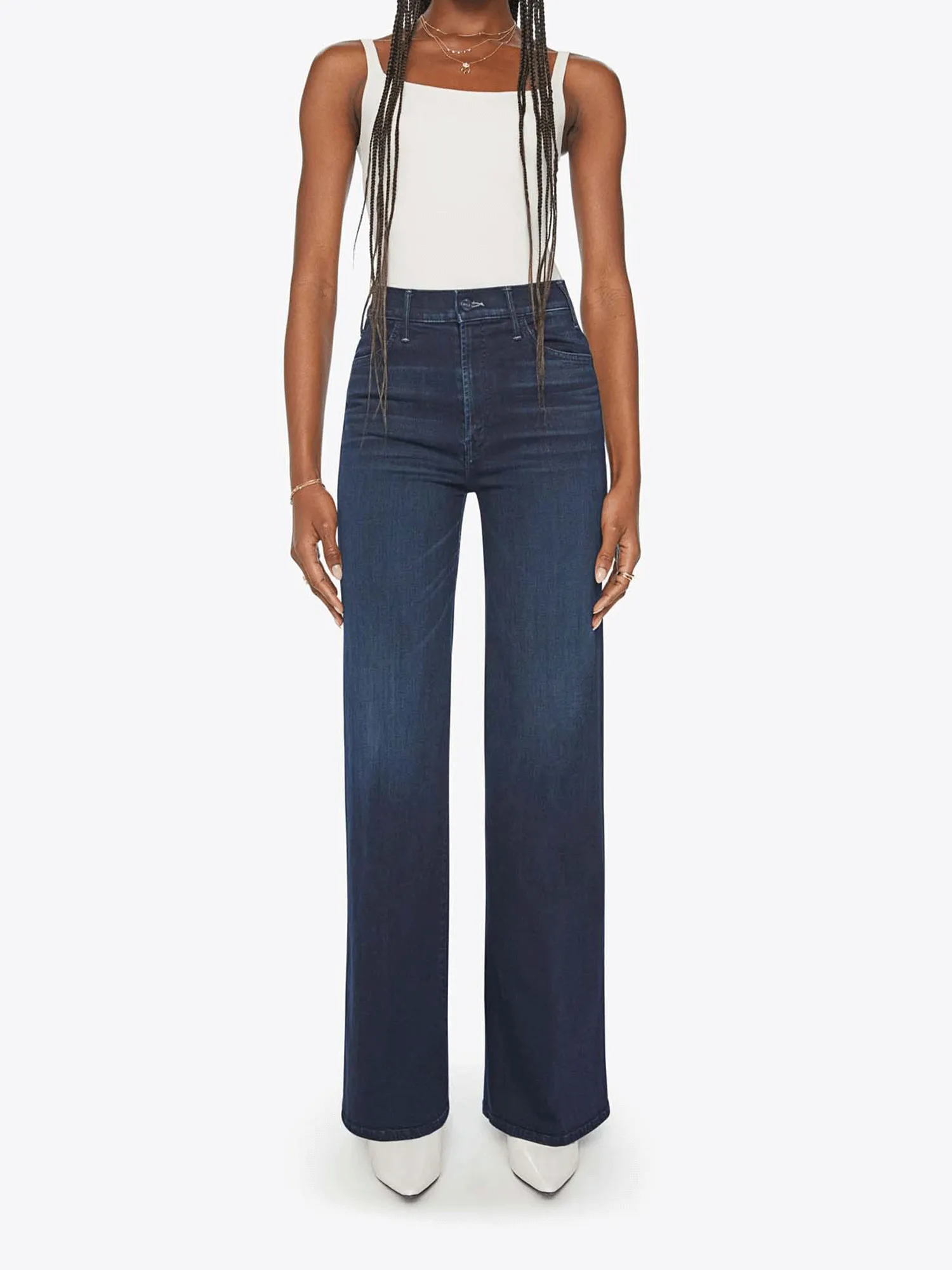Mother The Hustler Roller Sneak Jeans