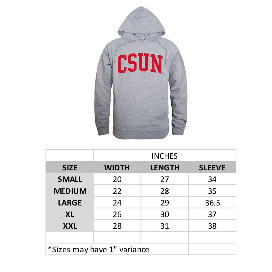 MSUM Minnesota State University Moorhead Game Day Hoodie Sweatshirt Heather Grey