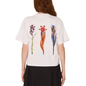 OBEY WATER COLOR FLOWER RAEGAN TEE // WHITE