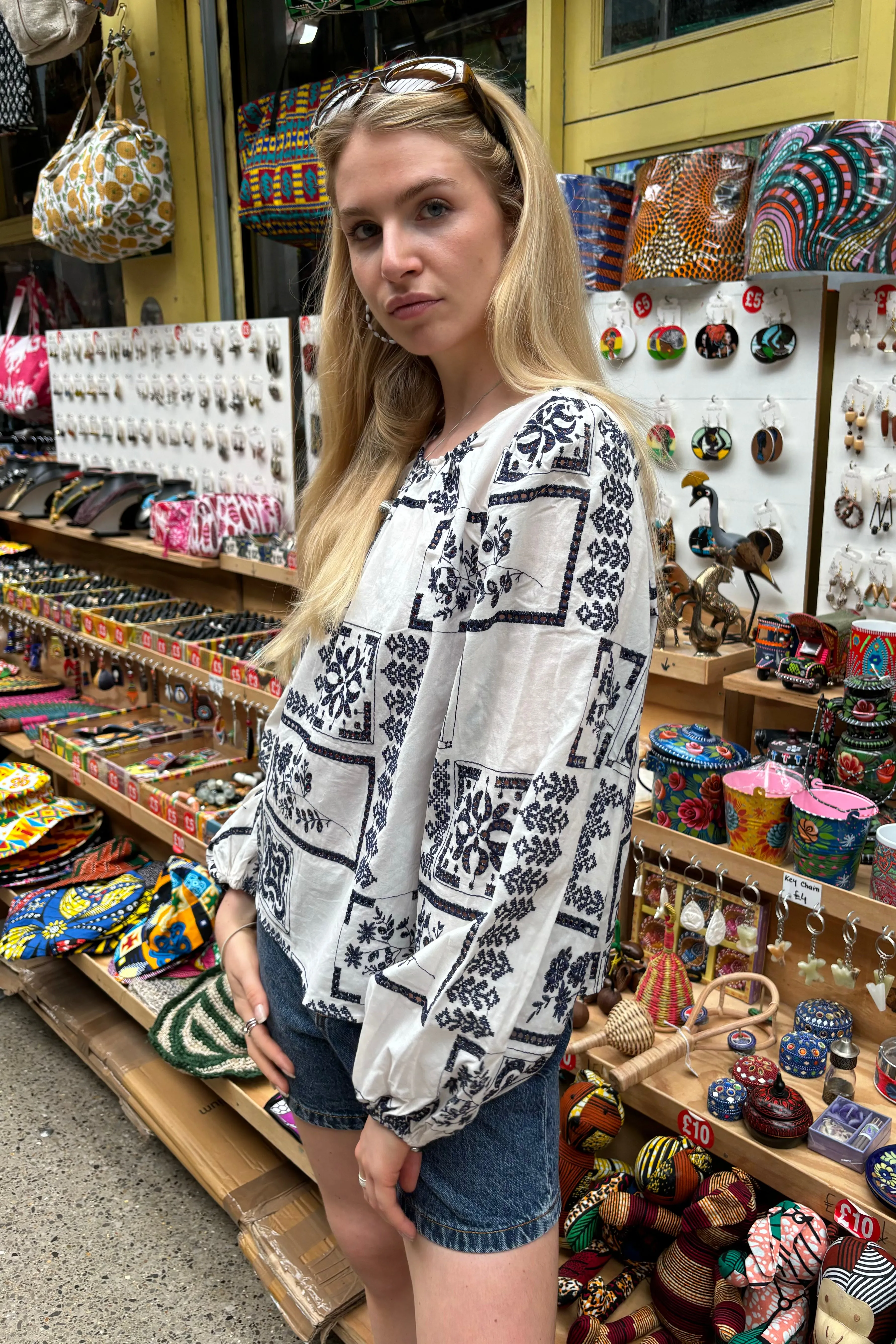 Object Dicte White Sand Blouse