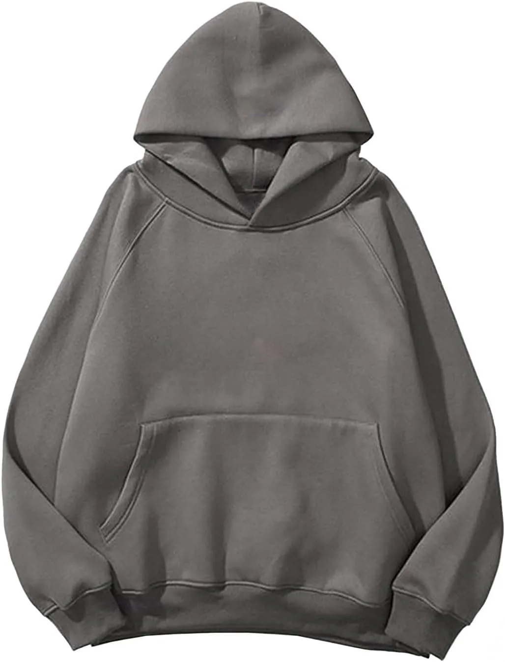 Oversized Hoodie Sweatshirt for Women Long Sleeve Solid Colors Hooded Pullover Tops Fall Fashion Outfit with Pocket