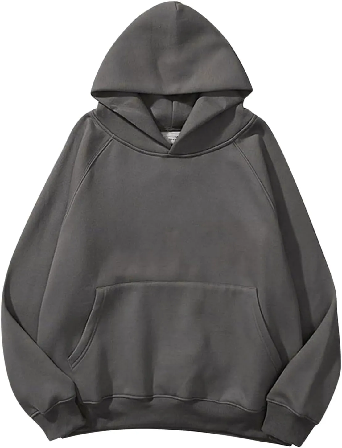 Oversized Hoodie Sweatshirt for Women Long Sleeve Solid Colors Hooded Pullover Tops Fall Fashion Outfit with Pocket