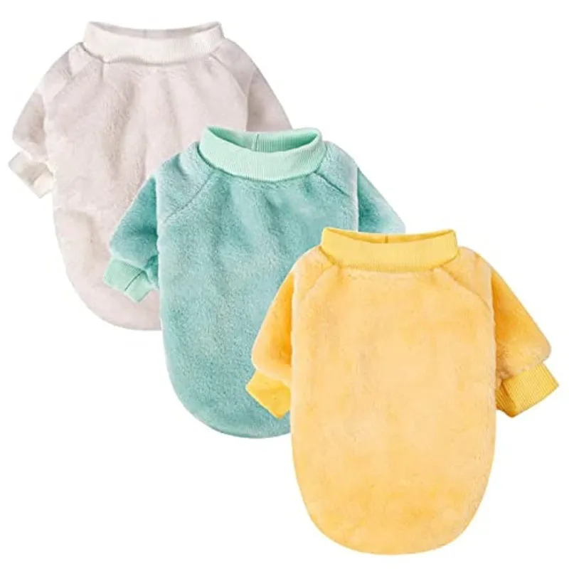 Pack of 2 Or 3, Ultra Soft and Warm Cat Pet Sweaters