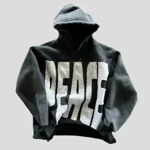 Peace Sign Hoodie | Unisex Loose Style