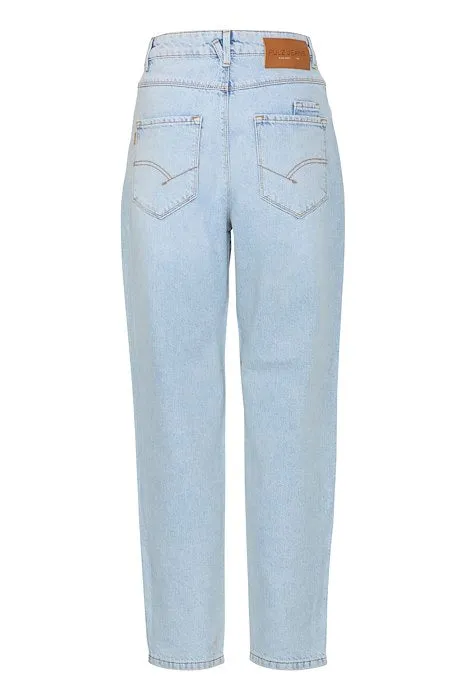 PZWHITNEY Jeans, Ankl, Tapered Leg - Light Blue Denim