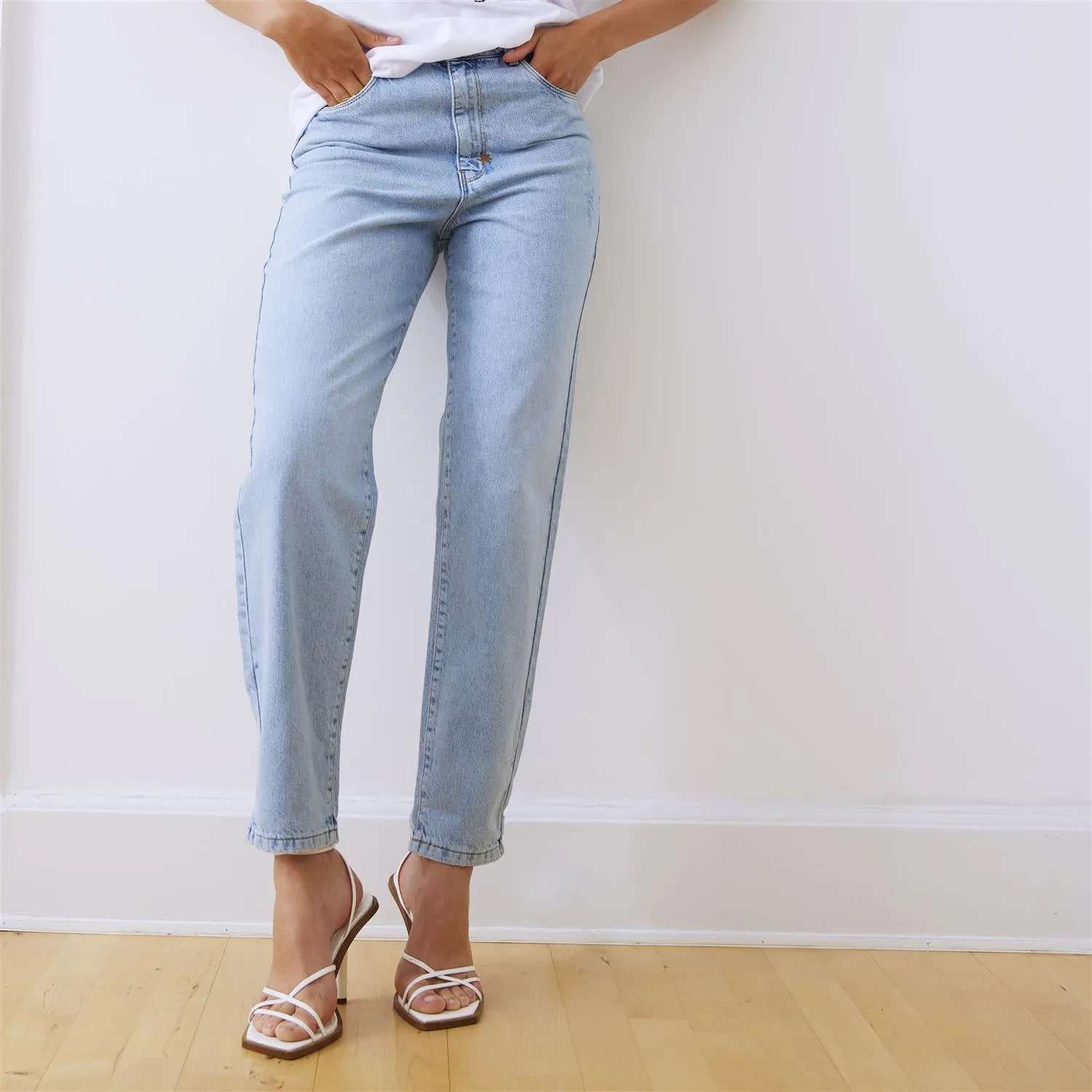 PZWHITNEY Jeans, Ankl, Tapered Leg - Light Blue Denim