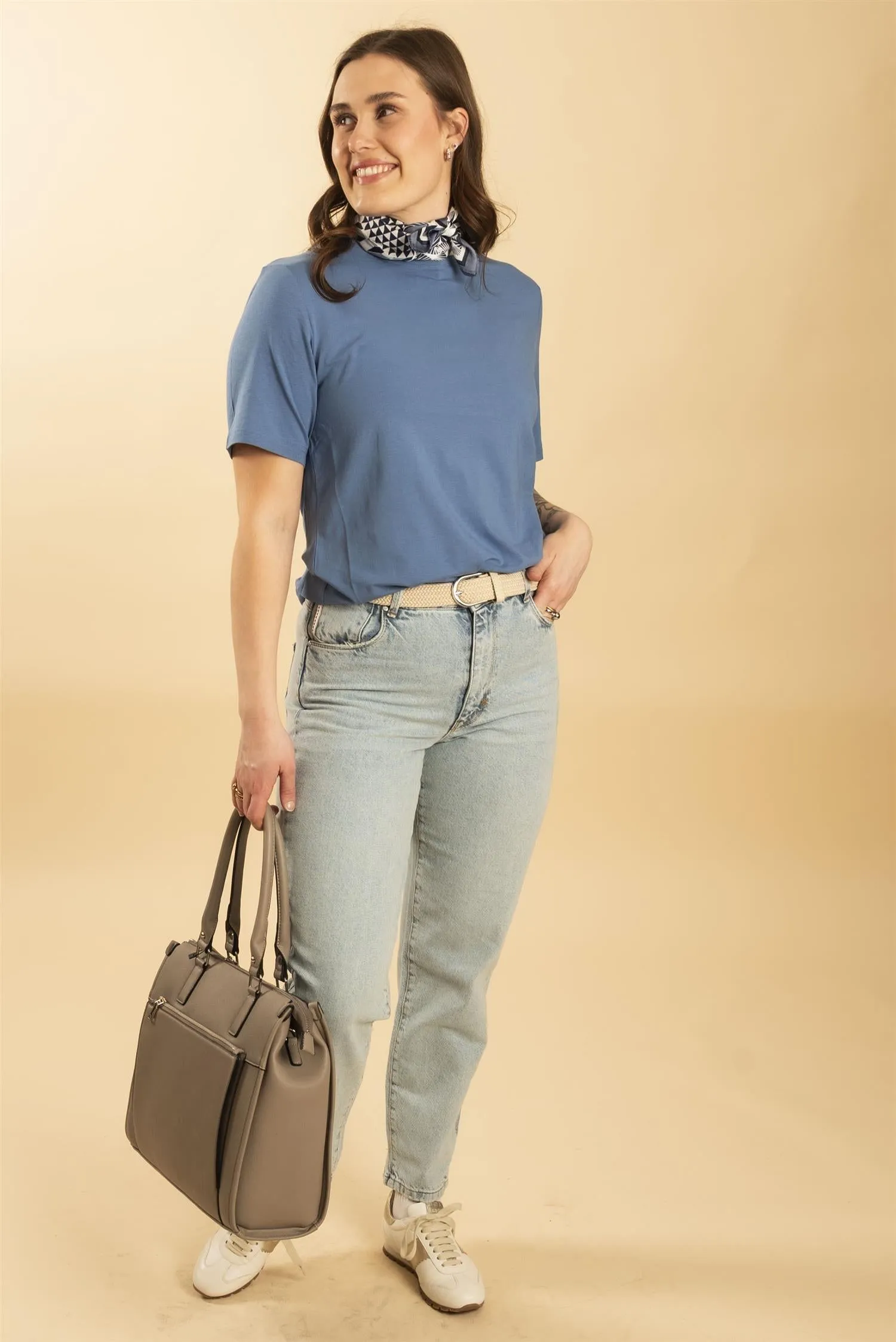 PZWHITNEY Jeans, Ankl, Tapered Leg - Light Blue Denim